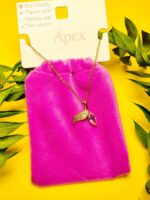 گردنبند پاکتی نگین دار