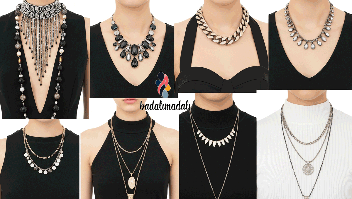 انواع گردنبند بدلی برای یقه‌های مختلف