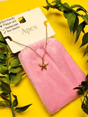 گردنبند پاکتی طرح ستاره دریایی