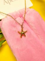 گردنبند پاکتی طرح ستاره دریایی