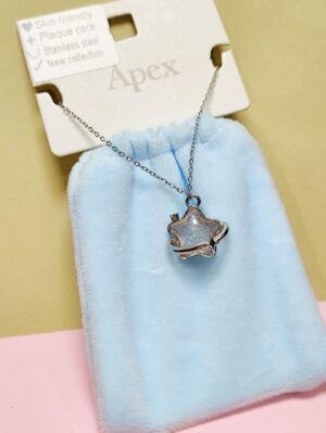 گردنبند پاکتی طرح ستاره کهکشانی