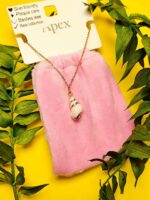 گردنبند پاکتی طرح صدفی