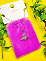 گردنبند پاکتی طرح قلب کهکشانی