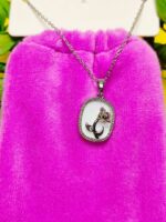 گردنبند پاکتی طرح گل