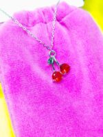 گردنبند پاکتی طرح گیلاس