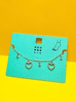 پابند زنچیری طرح قلب دار