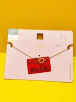 پابند طرح قلب دار دو حلقه