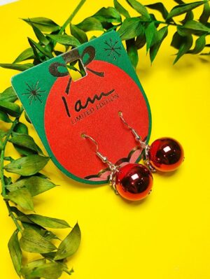 گوشواره طرح آلبالویی