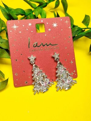 گوشواره طرح درخت کریسمس