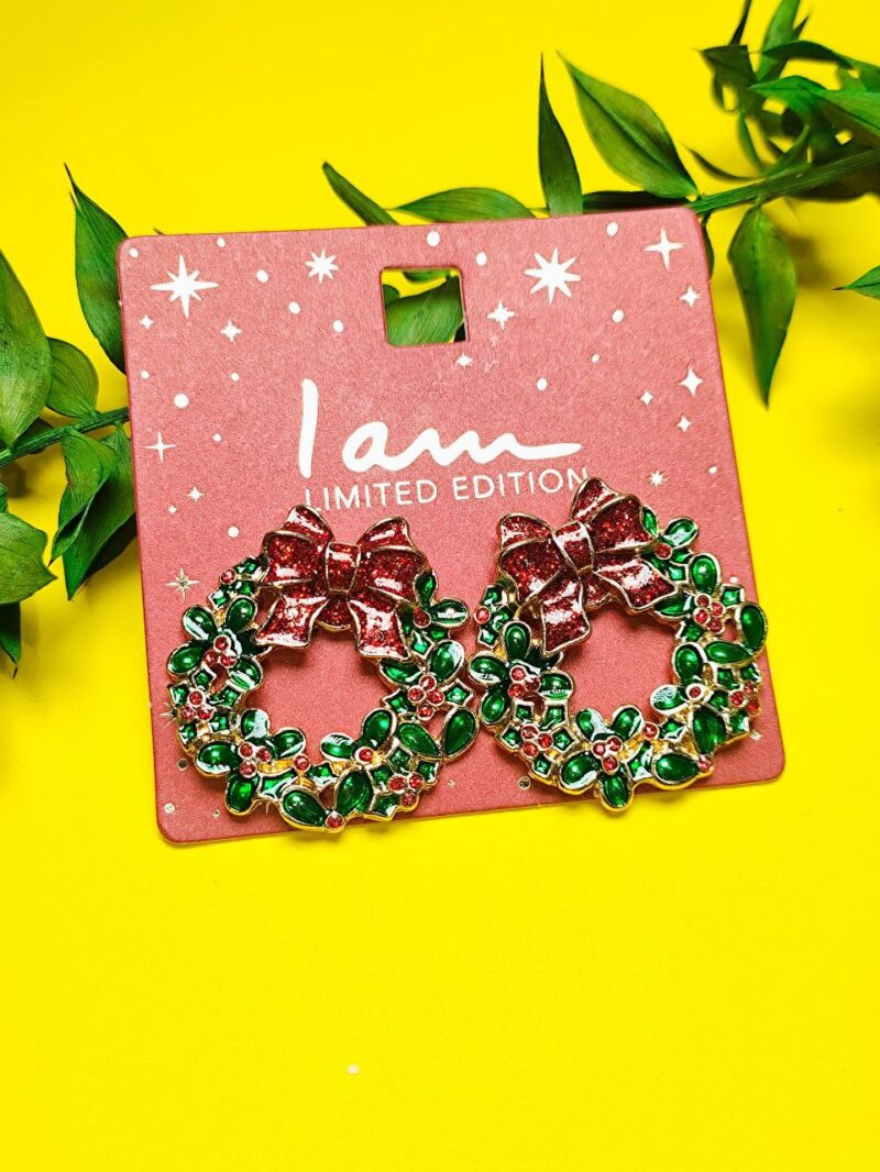 گوشواره طرح کریسمس