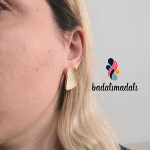 گوشواره مدل طرح برداری سنگ دار