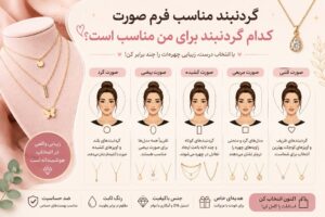 گردنبند مناسب فرم صورت